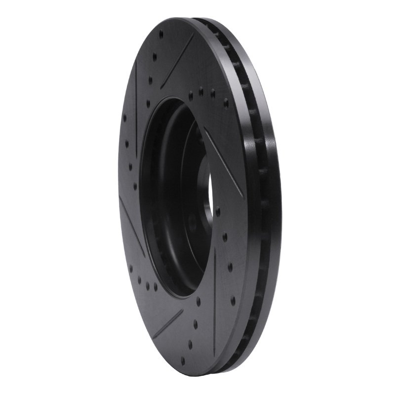 Ford Ecosport Brake Rotor (1) - Front Right - R1 Concepts - Drilled & Slotted - Black - `05-`12